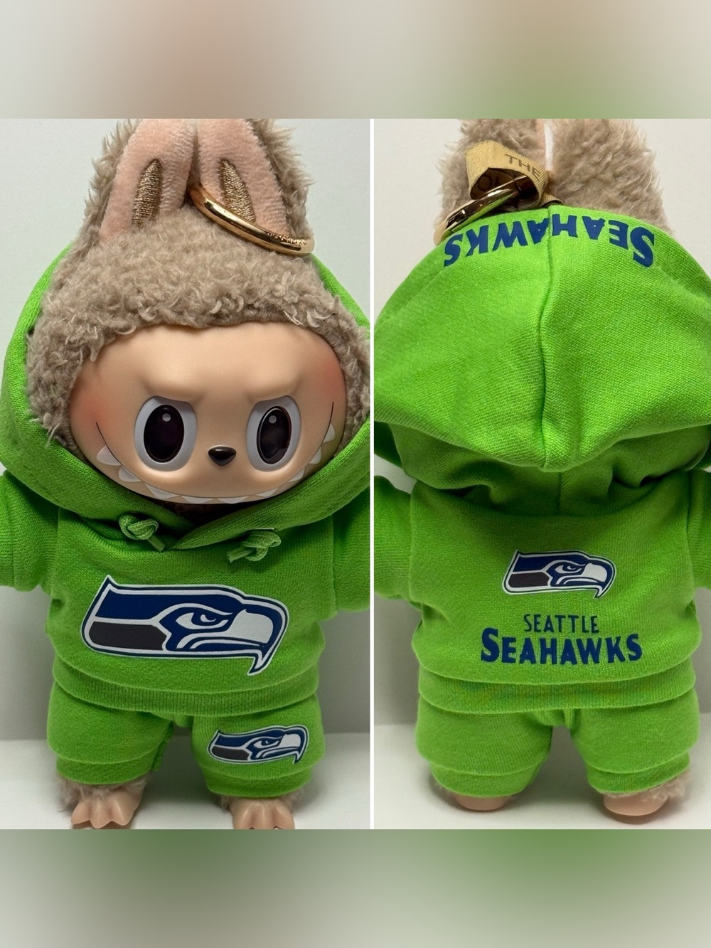 Seahawks Labubu 2pc outfit Seattle Champions!